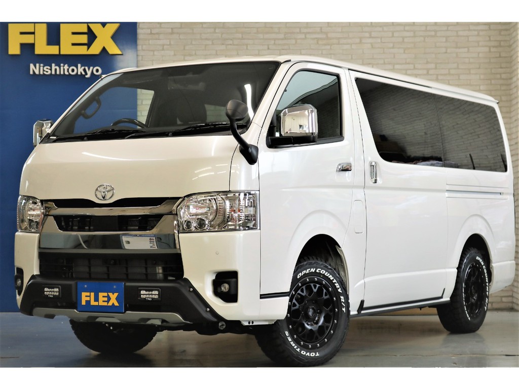 新車ハイエースＶダークプライムⅡ２８００ディーゼル４ＷＤナビパッケージ入庫致しました！！両側パワースライドドア装備！！店頭在庫車、即納車ご対応可能になります！！