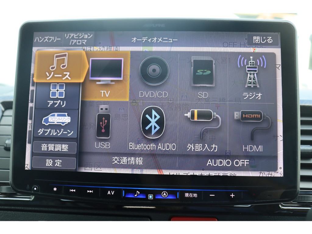 Bluetooth/ＤＶＤ/音楽録音も可能♪　走行中視聴も可能です♪