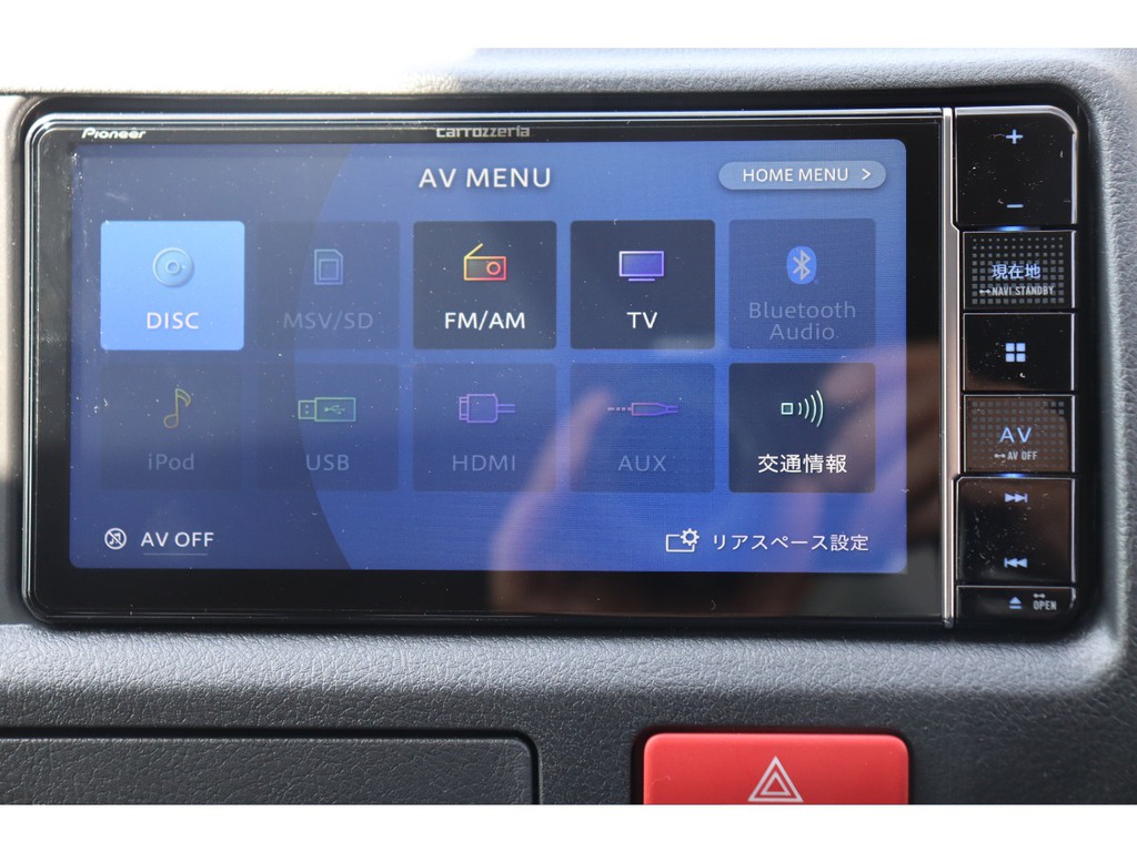 フルセグナビ装着済み！　Bluetooth/ＤＶＤ/音楽録音も可能♪