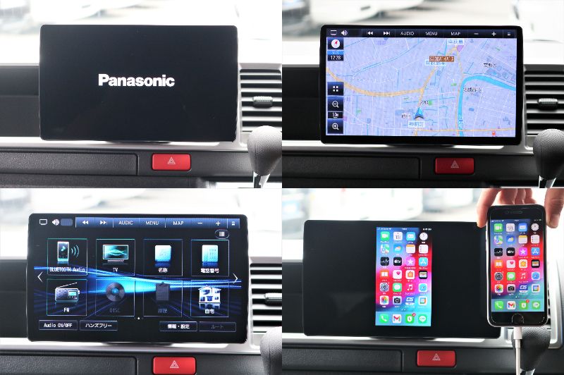 パナソニック製１０インチナビ搭載！ＨＤＭＩによるスマホミラーリング接続も標準装備♪