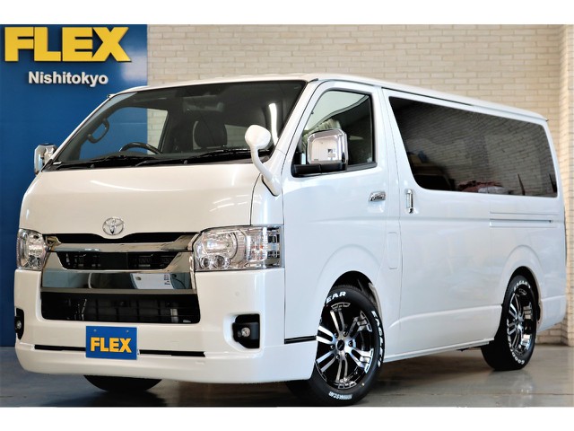 新車ハイエースＶダークプライムⅡ２０００ガソリン両側パワースライド装備ナビベットＫＩＴパッケージ完成！！店頭在庫車、即納車もご対応可能になります！！