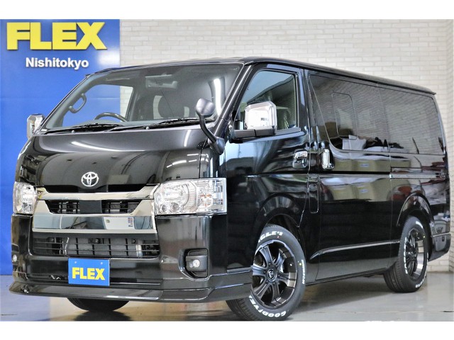 新車ハイエースＶダークプライムⅡ２０００ガソリン２ＷＤライトカスタムナビパッケージ完成！！店頭在庫車、即納車もご対応可能！！