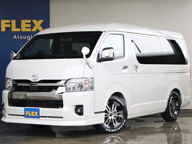 新車未登録　ハイエースバン　ダークプライムⅡ　ミドルルーフ　ディーゼル２WD　フレックスオリジナルカスタム！