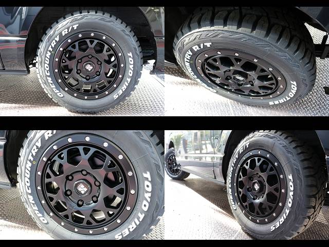 新車ハイエースＶダークプライムⅡ２８００ディーゼル４ＷＤブラックエディション完成致しました！！オリジナルベットＫＩＴ装備！！両側パワースライドドア装備済み！！