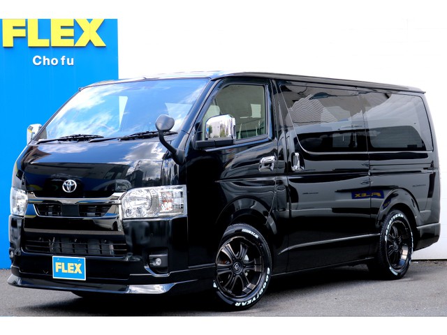 ハイエース調布店０４２４－４０－１１９１までお問い合わせください。新車ハイエースVダークプライムⅡ２８００ｃｃディーゼルターボ２ＷＤ！