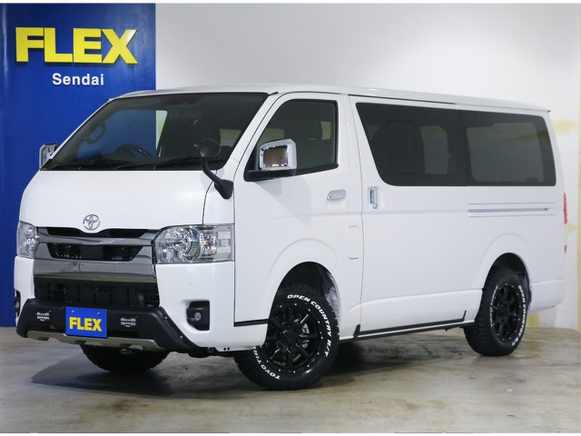 ★新車未登録★　ハイエースバン　S-GL　ダークプライムⅡ　2.8　ディーゼル　４WD　ベットキットタイプ２＆オフロードスタイル