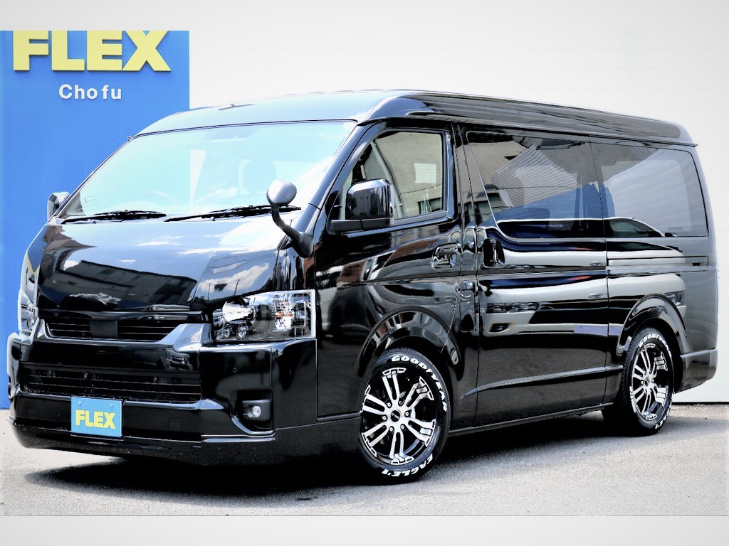 ハイエース調布店０４２４－４０－１１９１までお問い合わせください。新車ハイエースVワイドスーパーGLダークプライムⅡ！２８００ｃｃディーゼルターボ２ＷＤ！