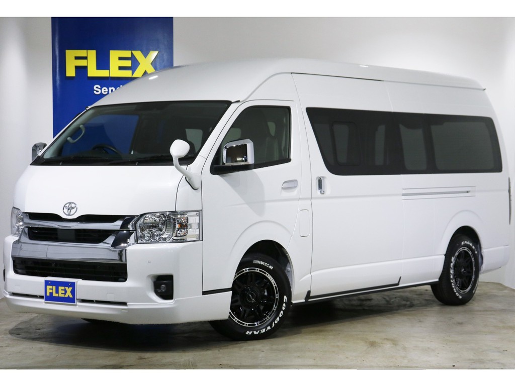 新車ハイエースV【DXーGLパッケージ】５人乗り４WDディーゼル！カスタム済み、人気のパールホワイトが入庫！