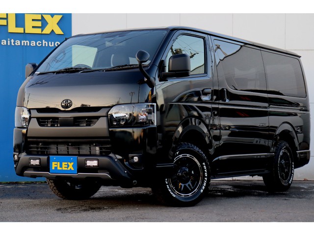 新車ハイエースＶスーパーＧＬダークプライムⅡ2800クリーンディーゼル４ＷＤ　両側自動ドア