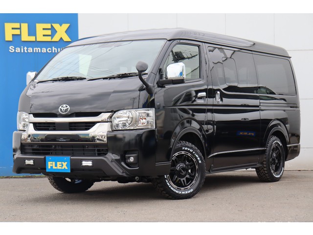新車ハイエースＶスーパーＧＬダークプライムⅡワイド４ＷＤ　オフロードパッケージ/ＢＩＧ－Ｘ11インチナビ/高さ調整式ベットキット