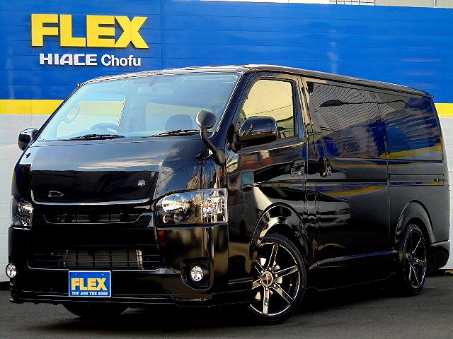新車ハイエースＶ　スーパーＧＬ　２０００ｃｃ　ガソリン車！調布店発！！ＢＲＡＣＫ　ＣＯＢＲＡエアロ！