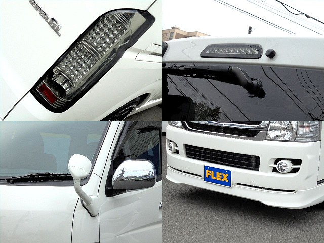 ヴァレンティーＬＥＤテール！ハイマウントストップ！ガッツミラーボディー同色施工！フロントスポイラー！