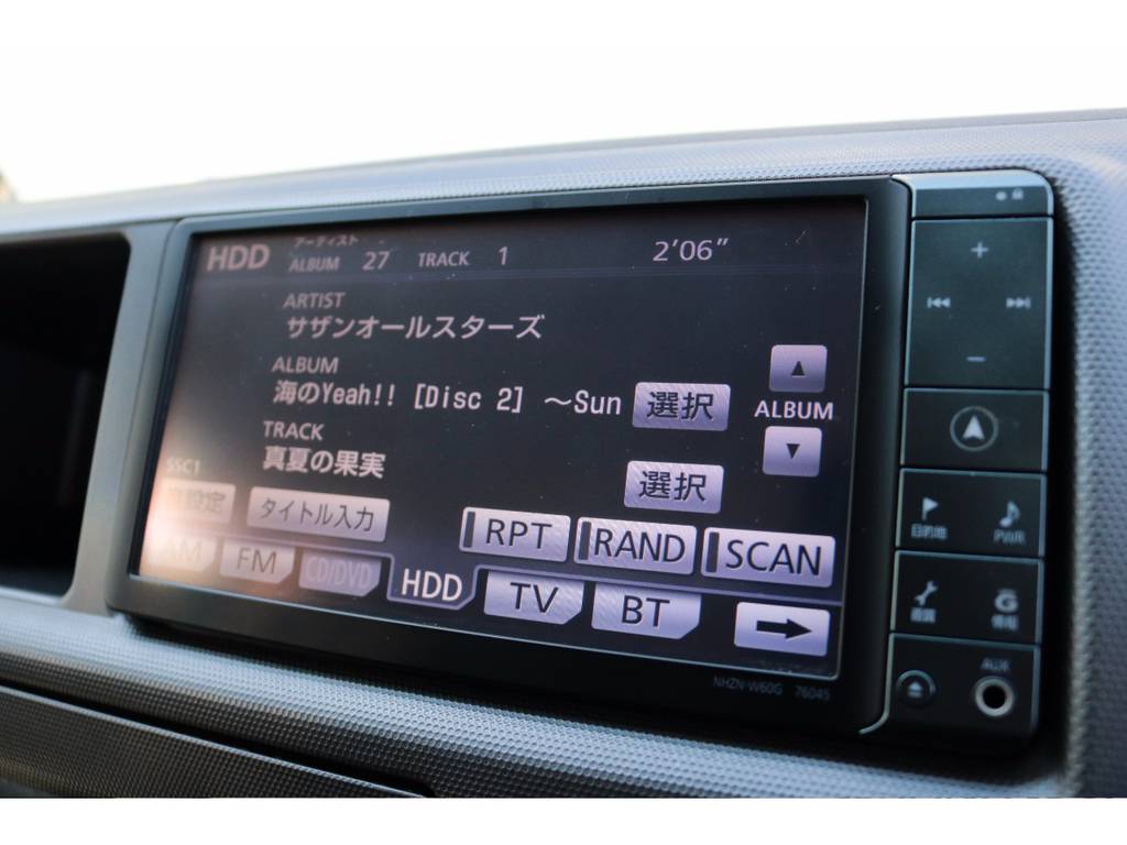 純正ＨＤＤナビ！音楽も録音ＯＫです！フルセグＴＶ！バックカメラ！