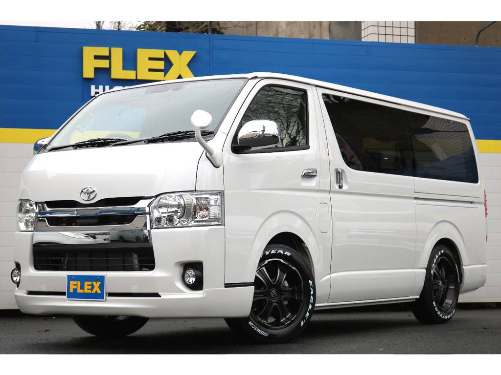 新型ハイエースＶスーパーＧＬ！２０００ｃｃガソリン車！ナビ＆ベット＆ＣＦマット仕様！