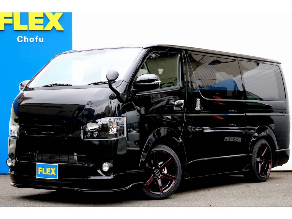 ハイエース調布店０４２４－４０－１１９１までお問い合わせください！新車ハイエースＶスーパーＧＬダークプライムⅡ２８００ｃｃディーゼルターボ２ＷＤ！ＣＯＢＲＡフルエアロ！