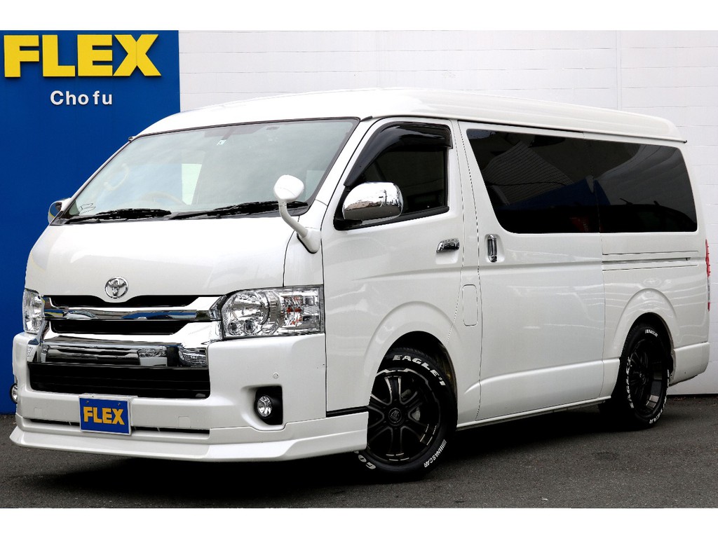 ハイエース調布店０４２４－４０－１１９１までお問い合わせください！３１年ハイエースワゴンＧＬ２７００ｃｃガソリン車！１０人乗り！ロングレールのシートアレンジ車