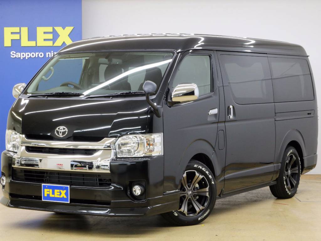 【新車未登録　ハイエースワゴン　４ＷＤ　床張りナビパッケージ】