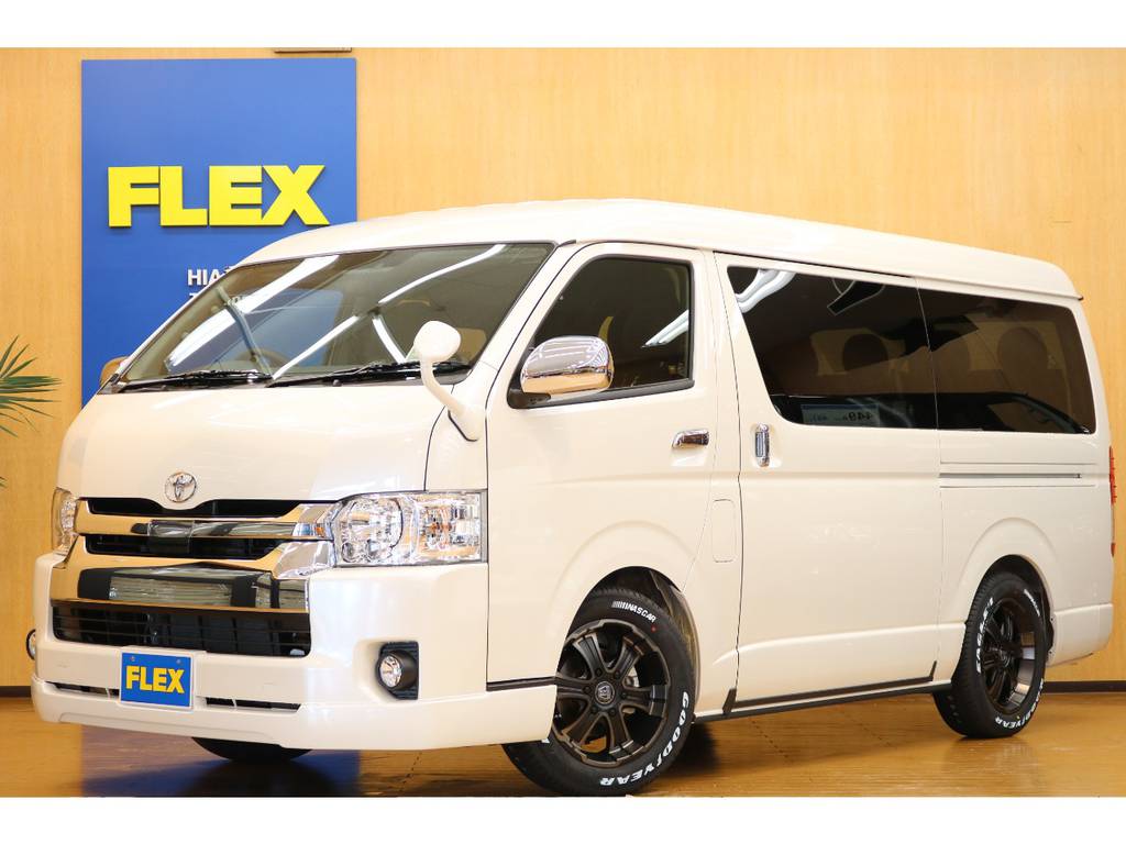 【新車未登録】ハイエースワゴンGL４WDフレックスカスタム車両の入庫です【全国送料無料】