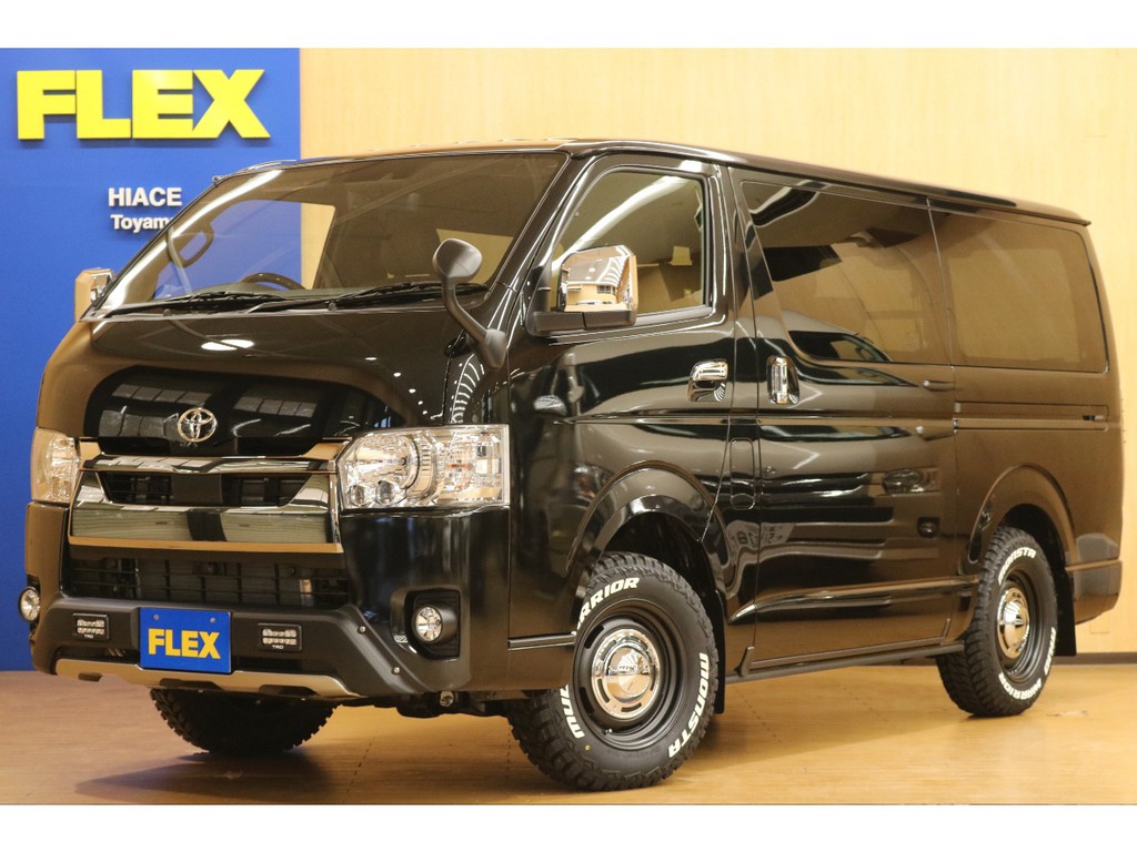 トヨタ ハイエースバン 2 8 スーパーgl ダークプライム ロングボディ ディーゼルターボ 4wd 車探しなら中古車 新車の専門店flex フレックス へ