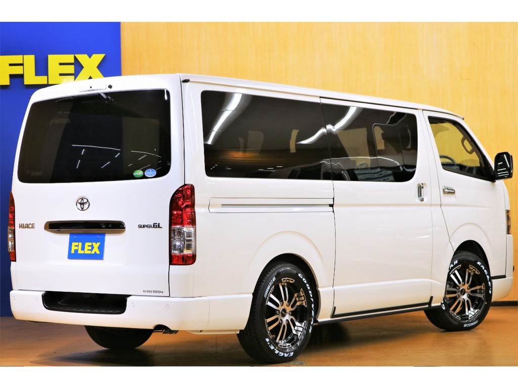 トヨタ ハイエースバン 2 8 スーパーgl ダークプライム ロングボディ ディーゼルターボ 4wd 車探しなら中古車 新車の専門店flex フレックス へ