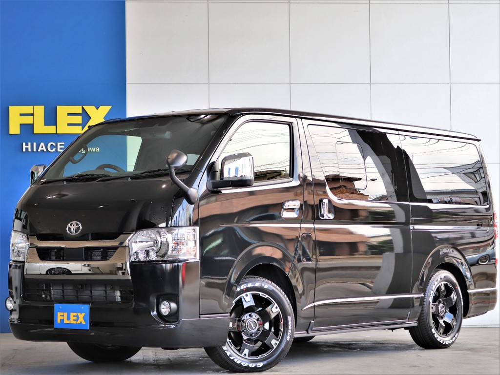 トヨタ ハイエースバン 2 8 スーパーgl ダークプライム ロングボディ ディーゼルターボ 4wd 車探しなら中古車 新車の専門店flex フレックス へ