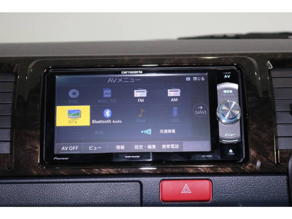 カロッツェリア製ＳＤナビを新品で装着！フルセグＴＶはもちろんBluetoothオーディオにも対応しています♪