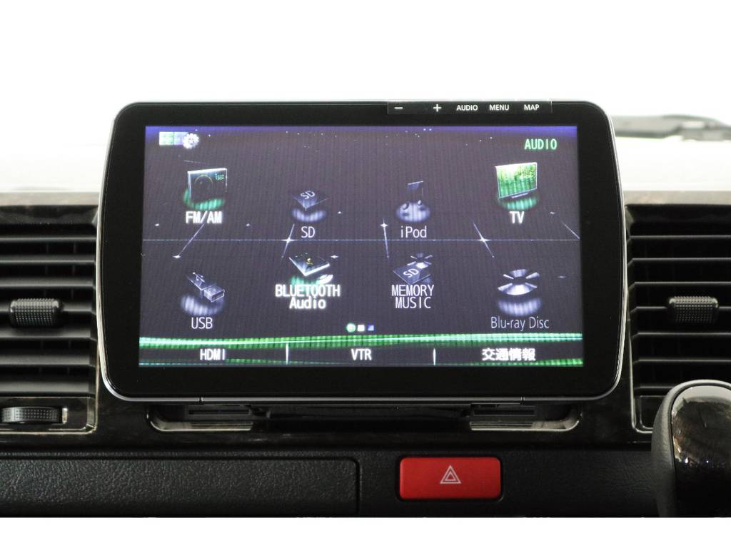 フルセグＴＶBluetoothオーディオなどオーディオソースも充実しています♪