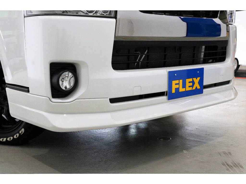 ＦＬＥＸオリジナルフロントリップスポイラー「デルフィーノライン」を新品で装着♪