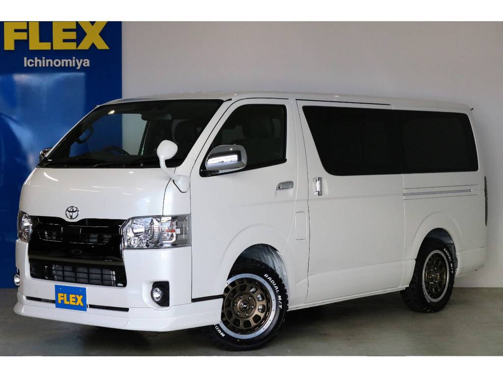 新車ハイエースV・ダークプライムⅡ・ディーゼル２WD・アレンジFU-Nスライドレール付きが入荷いたしました!!!!
