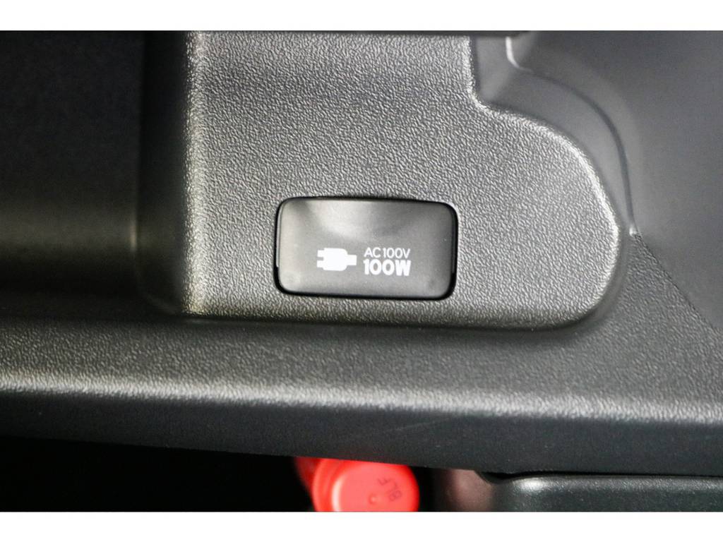 オプションのAC100V電源も装備しております♪