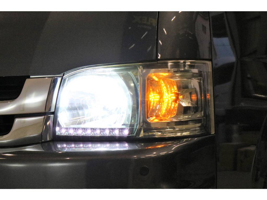 社外ヘッドライト装着済み！ＬＥＤデイライト付き♪