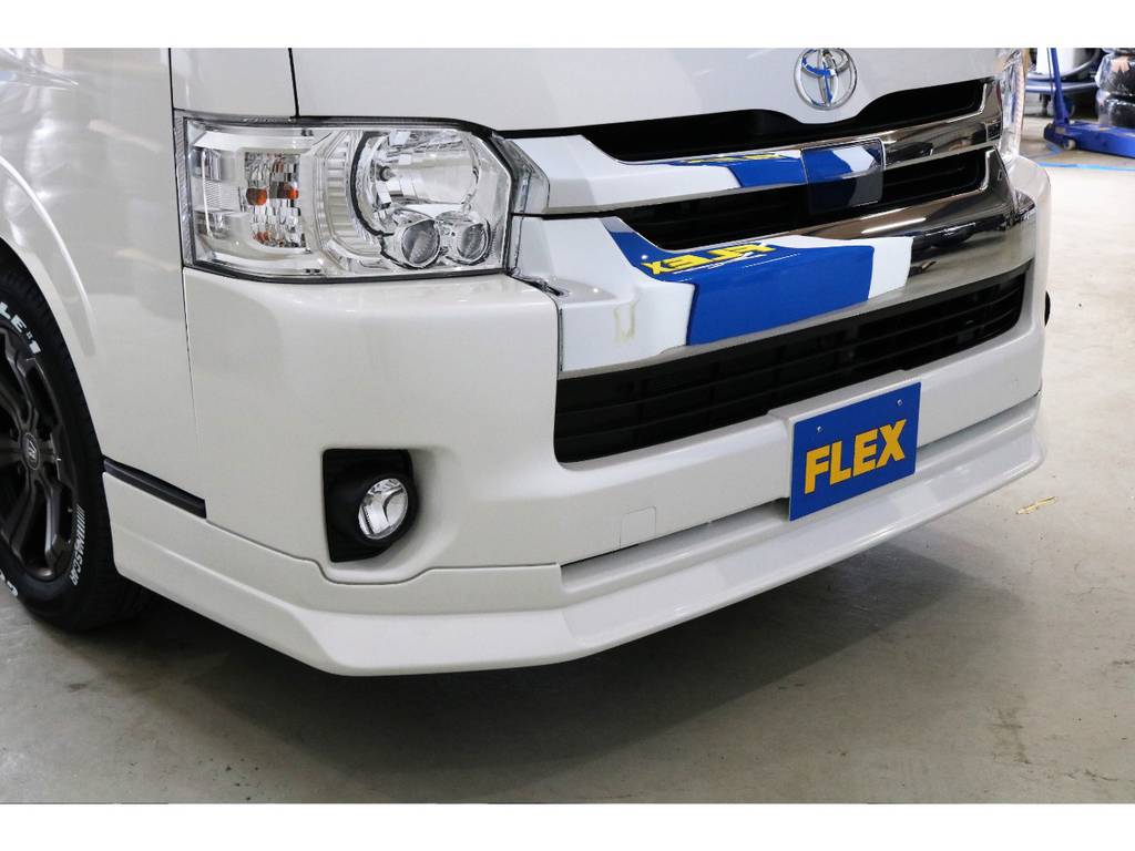 FLEXオリジナルフロントリップスポイラーを新品で装着！