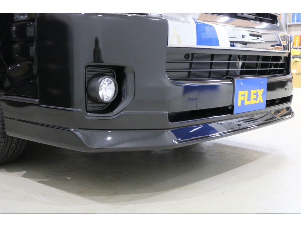 FLEXオリジナルフロントリップスポイラーを新品で装着してスポーティに♪