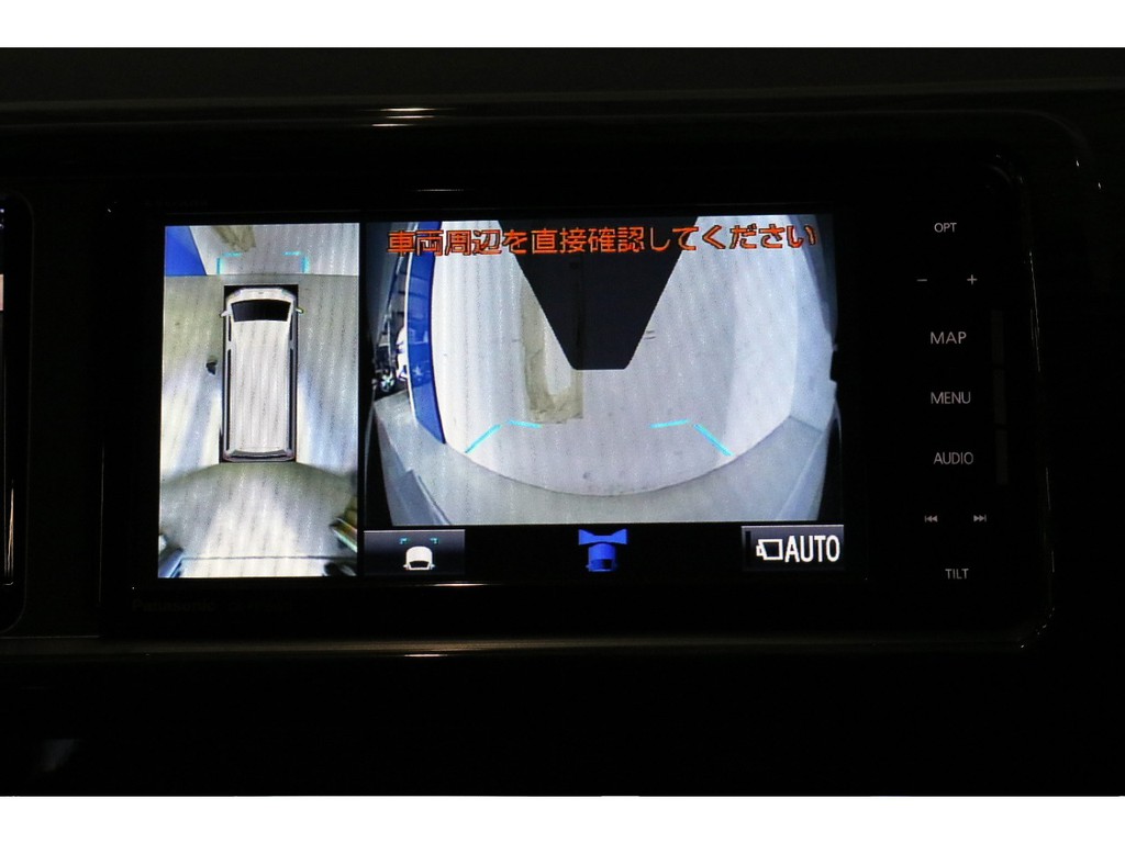 フロントカメラもナビ画面に映ります
