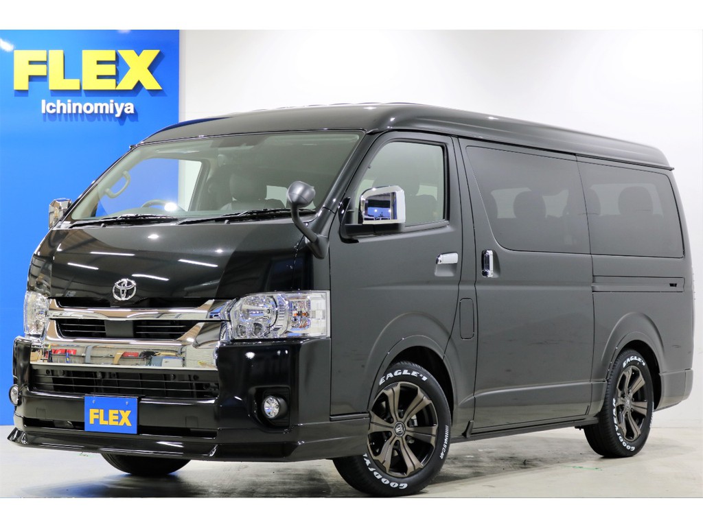 新型ハイエースワゴンGL/4WDをベースにFLEXオリジナル内装架装を施工した一台が完成致しました！