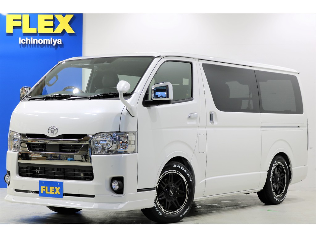 トヨタ ハイエースバン 2 8 スーパーgl ダークプライム ロングボディ ディーゼルターボ 車探しなら中古車 新車の専門店flex フレックス へ