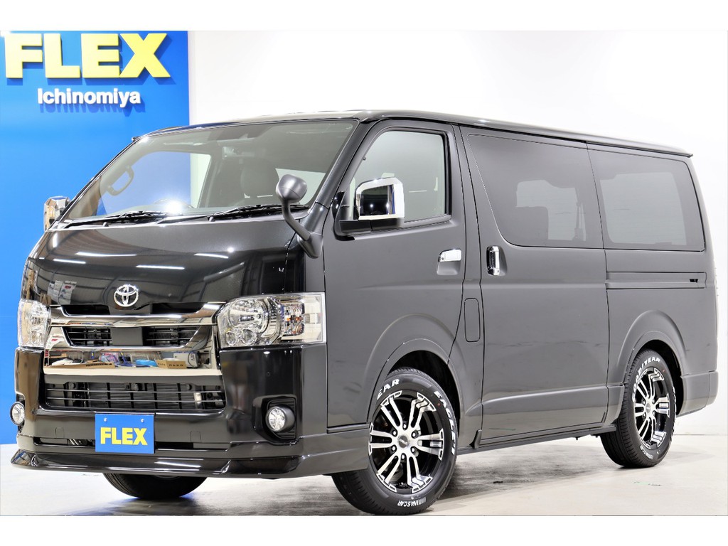 新車　ハイエースバン　ダークプライムⅡ　4WDをベースにフレックスオリジナルパーツでカスタムさせて頂きました！！