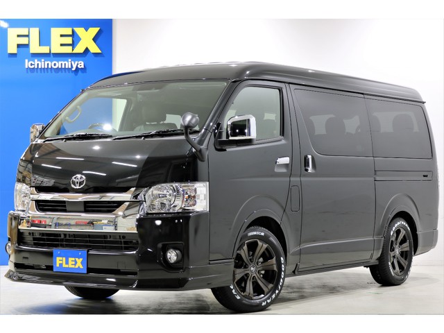 新車ハイエースワゴンGL　4WDをベースにFLEXオリジナルパーツでカスタムしたスタンダードシートが入庫いたしました！