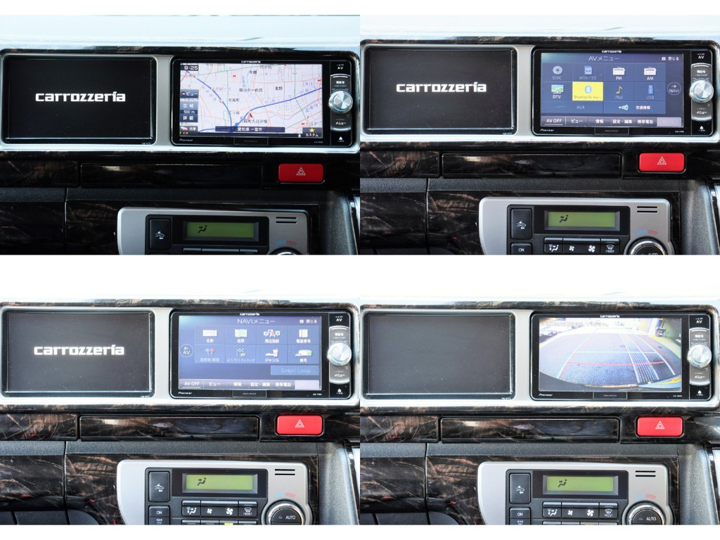 カロッツェリア製ナビとサブモニター付き