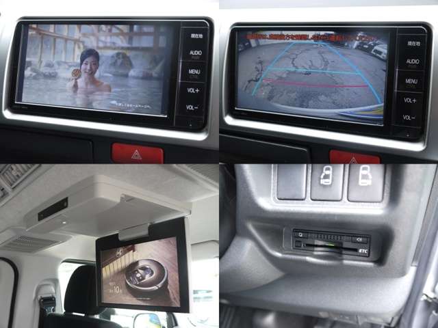ＴＯＹＯＴＡ純正フルセグ地デジナビ＆バックカメラ＆ＥＴＣ＆フリップダウンモニターも完備！電装品も充実しております！