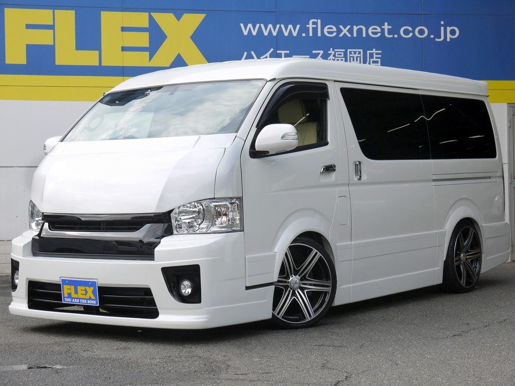 ハイエース200系ワゴン用リアウイング フレックス FLEX 新車外し FLEXハイエースパーツキャンペーン】開催！第1弾はリア