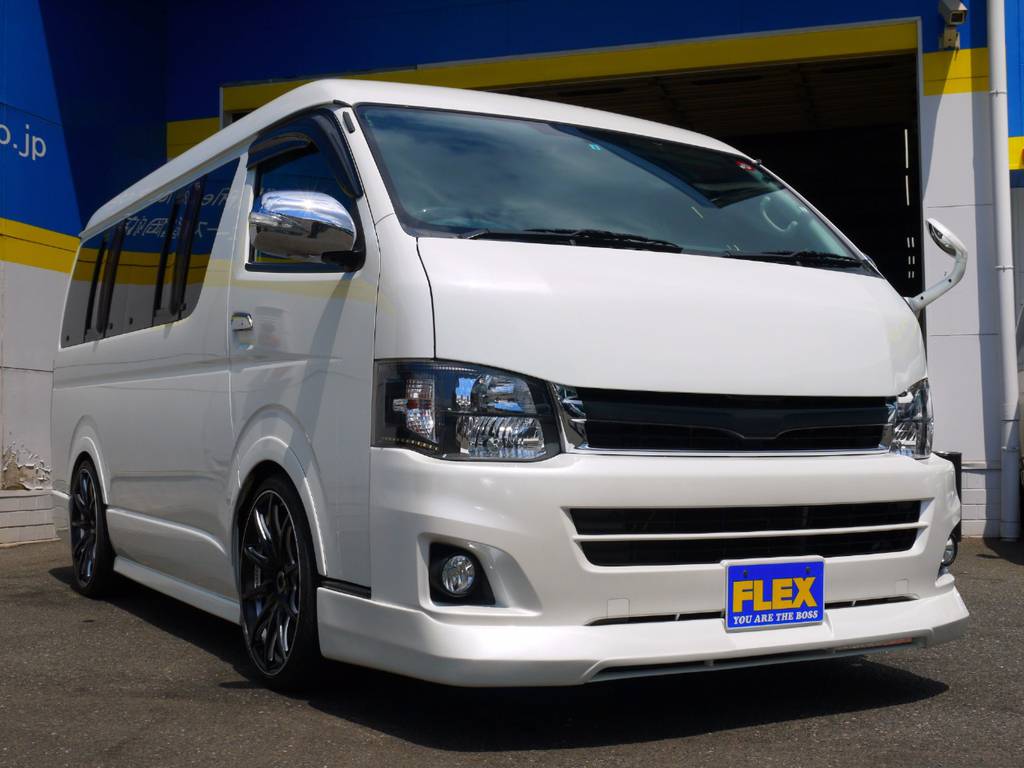 ＦＬＥＸオリジナルフロントリップスポイラーを中心としたミックスフルエアロ！スタイリッシュにキマッタエクステリアに注目！