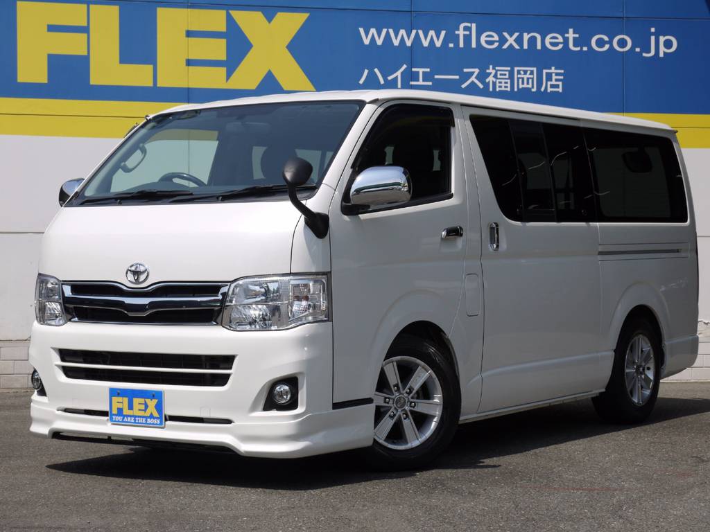Ｈ２２年式ハイエースＶスーパーＧＬ３０００ＤＴ２ＷＤ！人気の３型パール！内外装コンディション良好♪カスタムも充実！