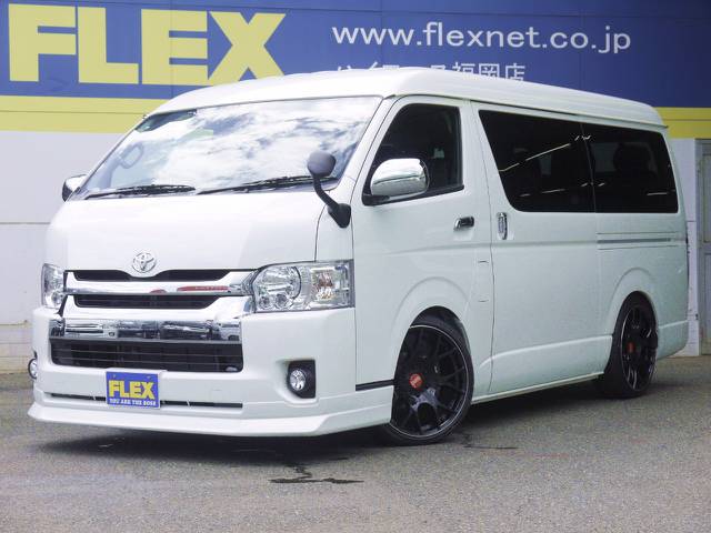 未登録新車ハイエースワゴンＧＬ【ファインテックツアラー】４キャプテンシート＆ロングスライドレール搭載！即納ＯＫ！