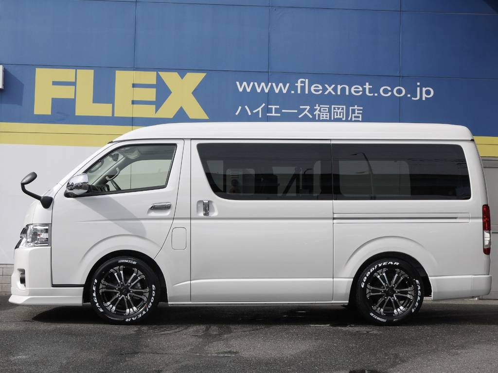 ２インチローダウン施工済み！車高公認取得致しますので継続車検も安心です。高さ変更も可能ですのでお気軽にご相談。※各色・各駆動にて新規オーダーも承ります。