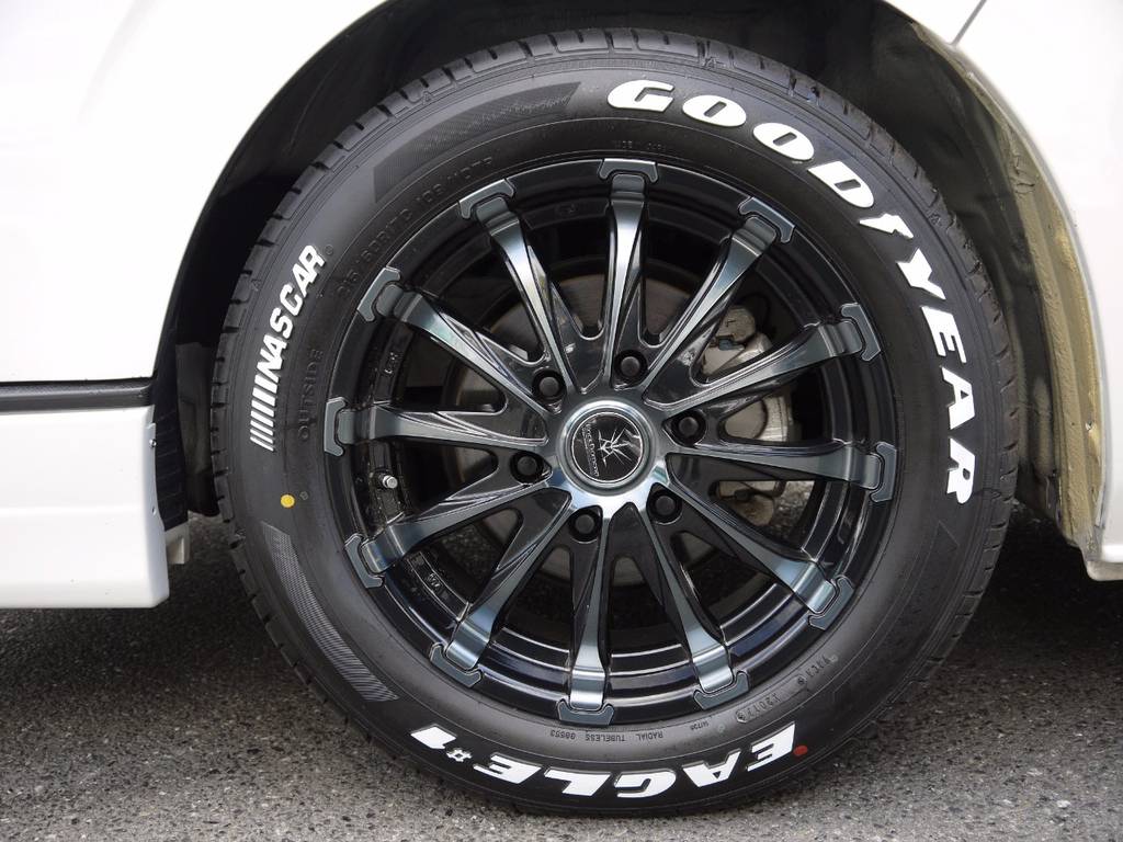 ＢＬＡＣＫＤＩＡＭＯＮＤ１７ｉｎｃｈＡＷ＆ナスカーホワイトレター！