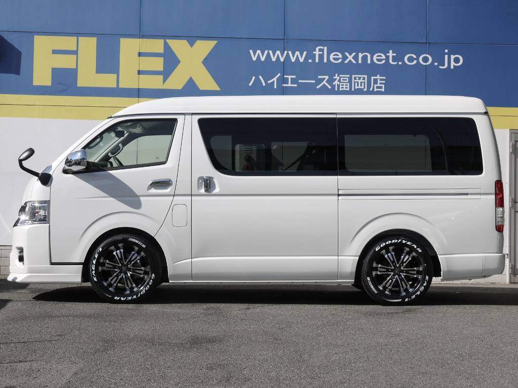 ５０ミリローダウン施工済み！車高公認取得致しますので継続車検も安心です。高さ変更も可能ですのでお気軽にご相談下さい。