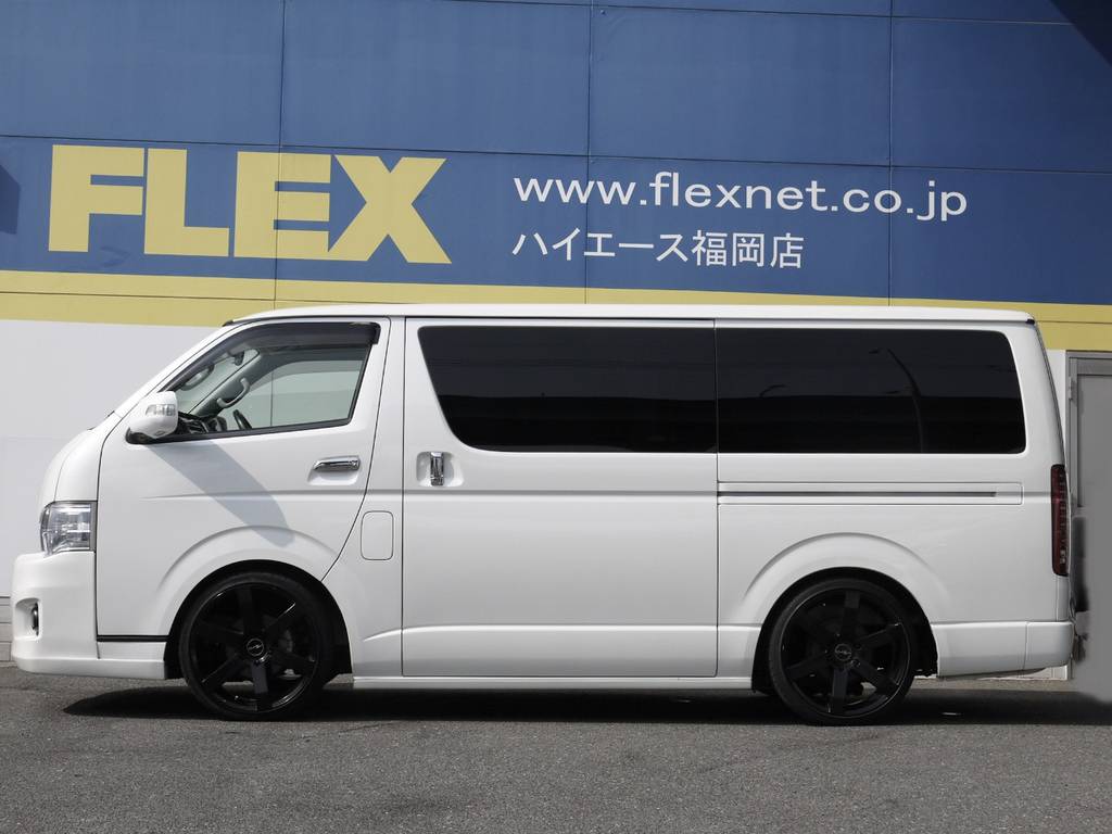 ２．５インチローダウン施工済み！車高公認取得致しますので継続車検も安心です。高さ変更も可能ですのでお気軽にご相談下さい。