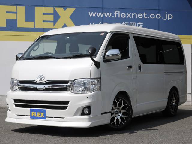 Ｈ２５年式ハイエースＶワイドＳＧＬプレミアムセレクション３０００ＤＴ２ＷＤ！希少な３型ワイドＶ！内外装カスタムも充実！