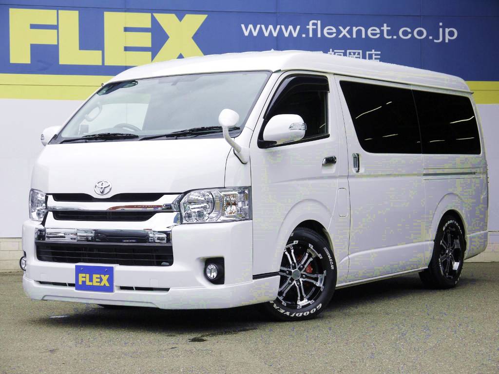 Ｈ２７年式ハイエースワゴン【ファインテックツアラー】入庫！新車時当店製作ワンオーナー１７千キロ！内外装カスタム多数！